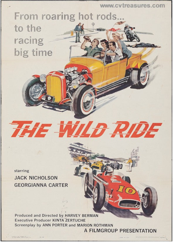 Wild Ride Original Vintage Movie Poster One Sheet Jack Nicholso